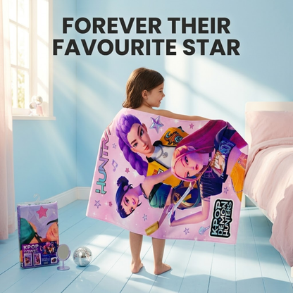 K-Pop Demon Hunters Premium Soft & Quick-Dry Kids Towel