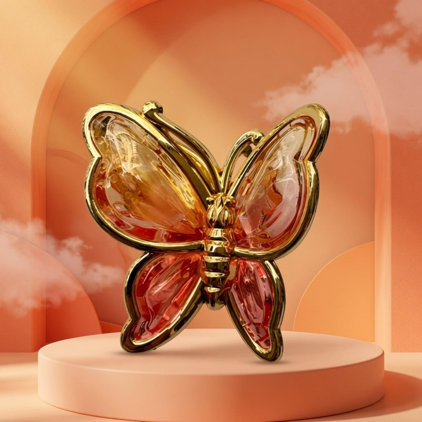 Crystal Butterfly Hair Claw