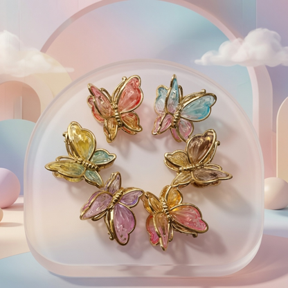 Crystal Butterfly Hair Claw