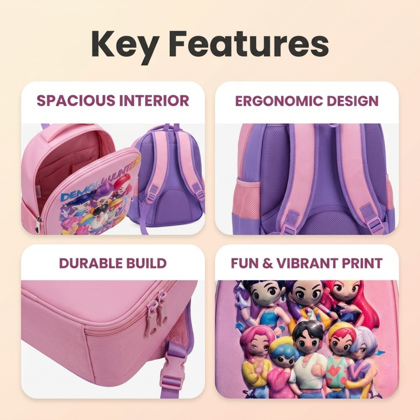 KPOP Hard Shell Backpack for Kids