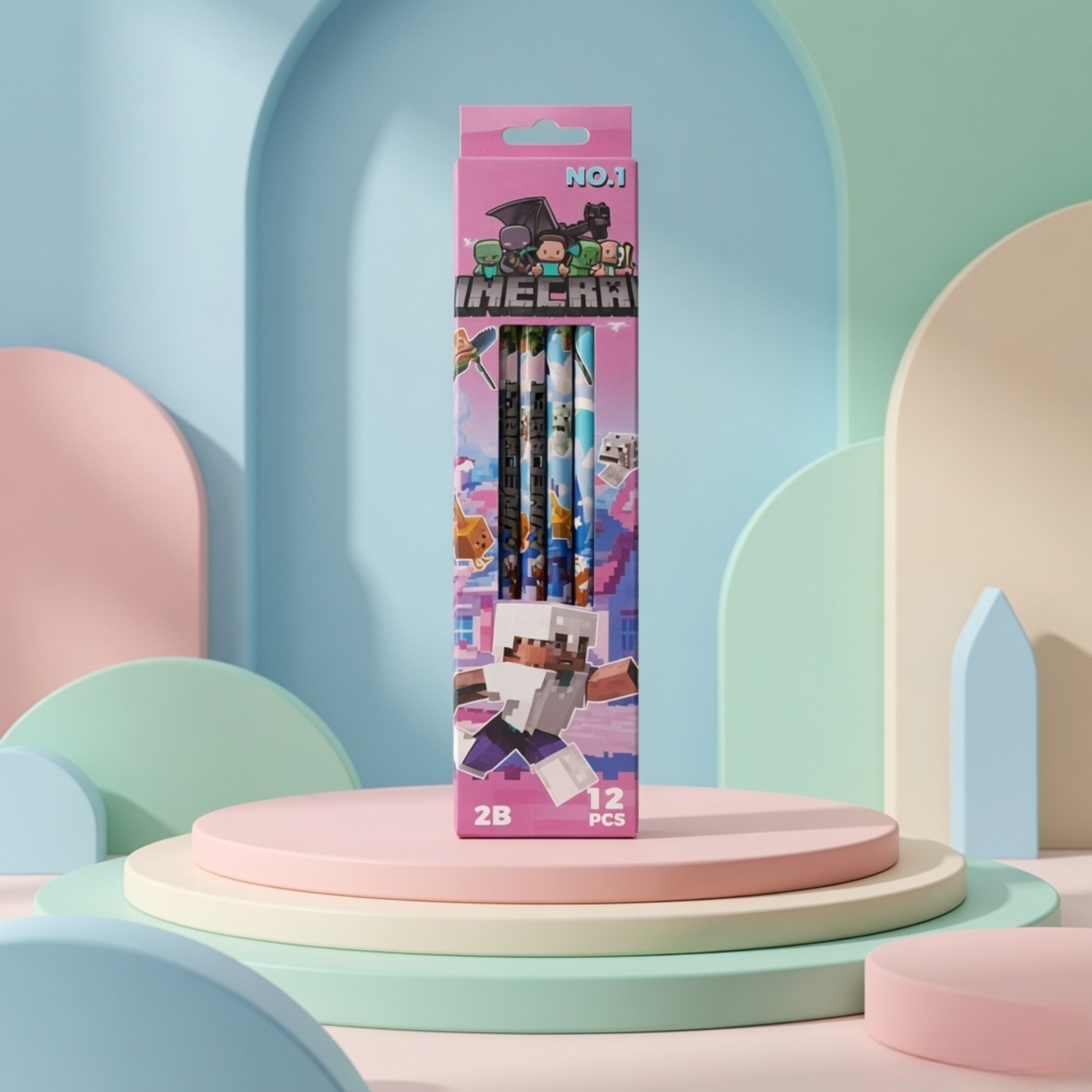 Minecraft 2B Pencil Set (Pack of 12)