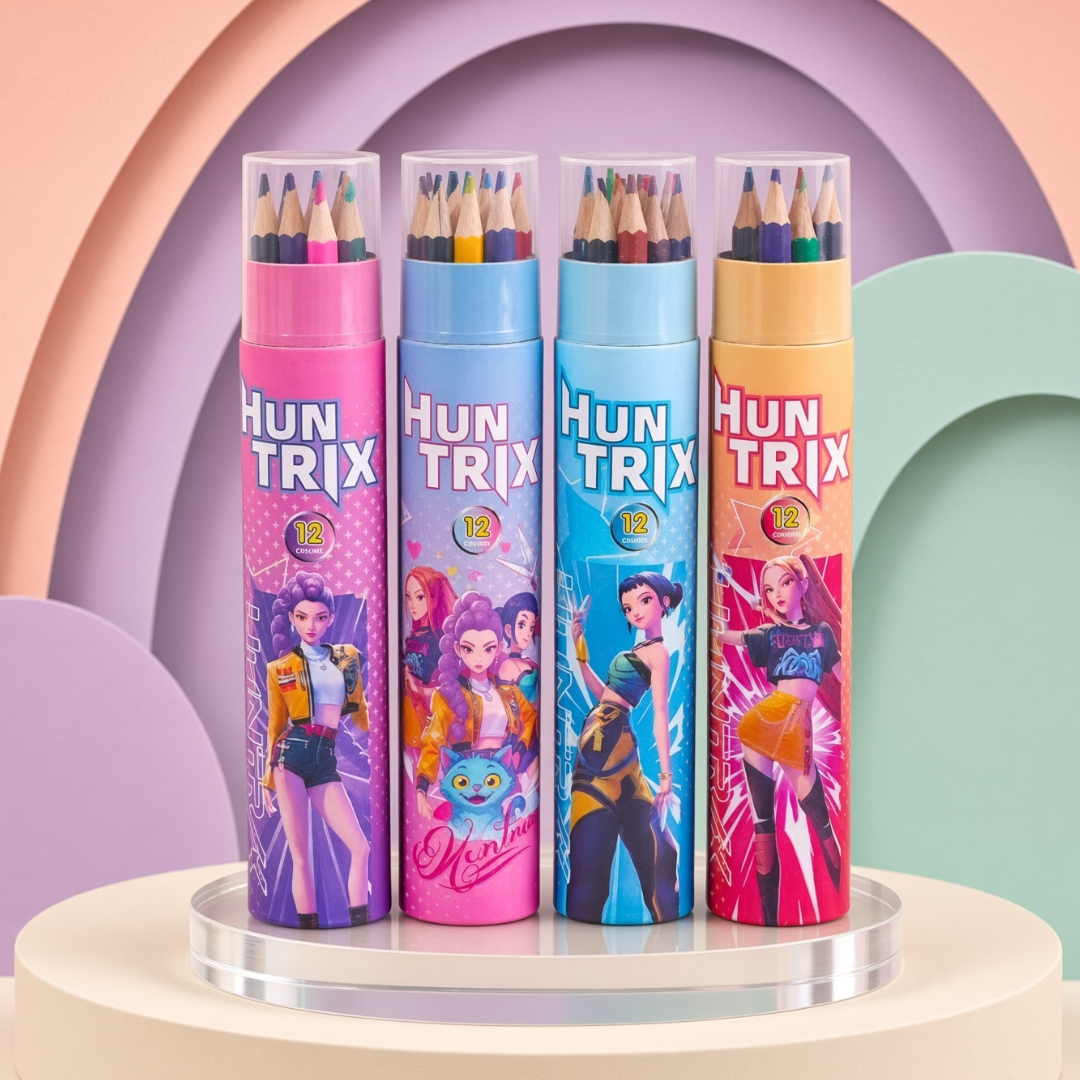 k-POP Huntrix 12 Colour Pencils Set