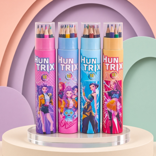 k-POP Huntrix 12 Colour Pencils Set