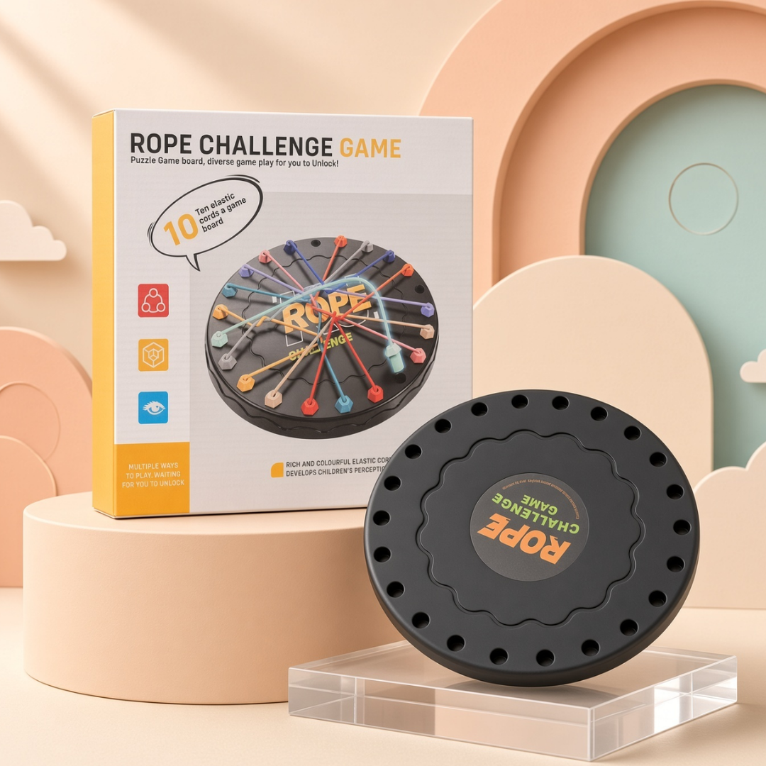 Rope Challenge Game | Elastic Cord Puzzle Board