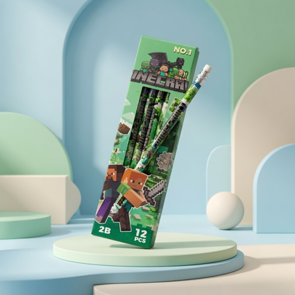 Minecraft 2B Pencil Set (Pack of 12)