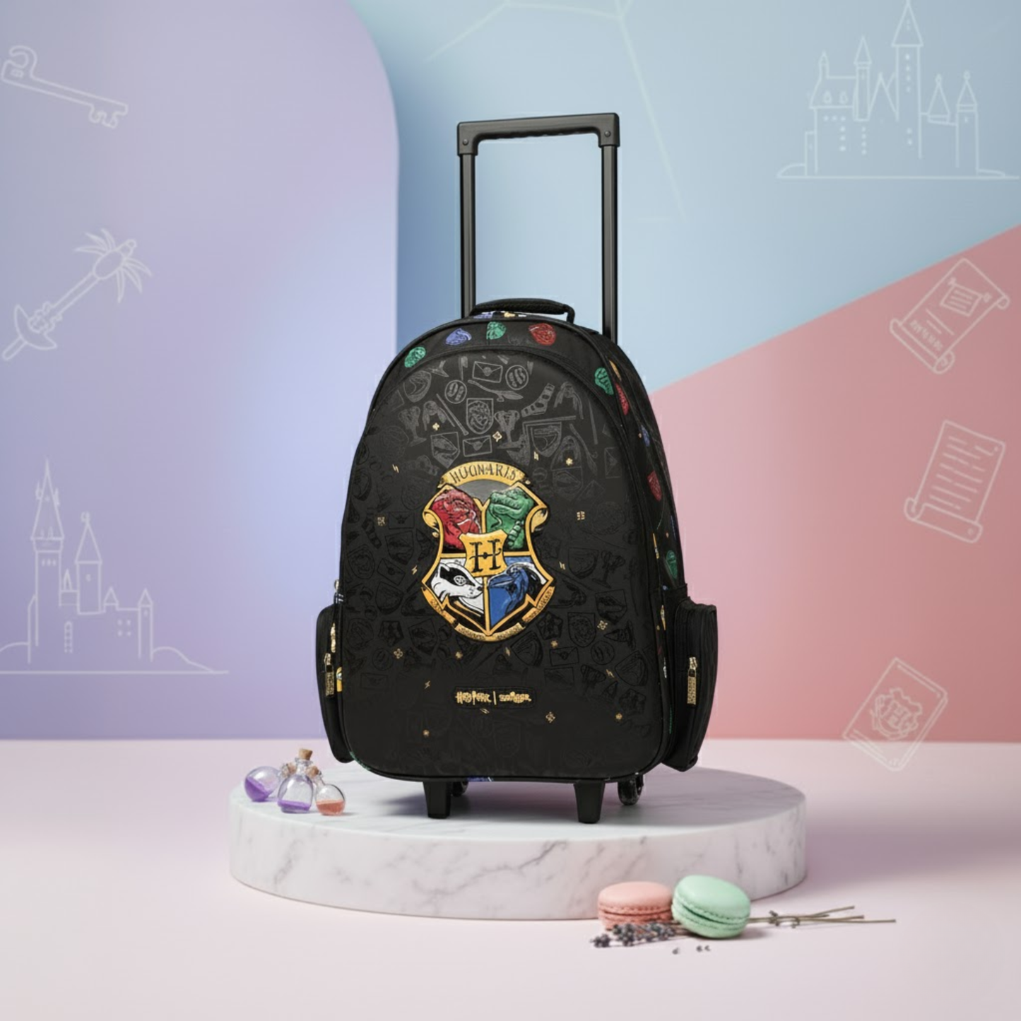 Harry Potter Trolley Bag - 20 inch Smiggles Wheeled Backpack
