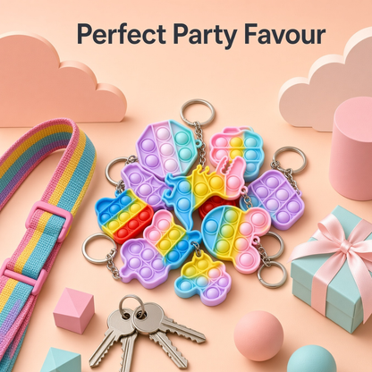 Pop It Fidget Keychains | Assorted Party Favours