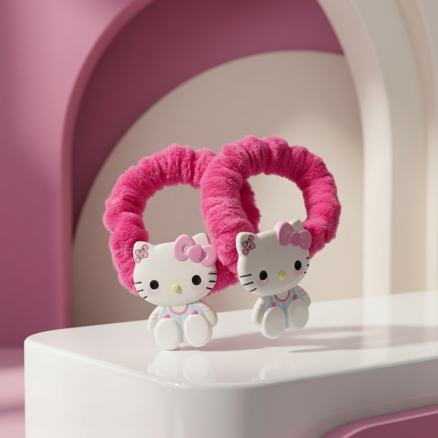 Hello Kitty Fluffy Hair Ties | Set of 2