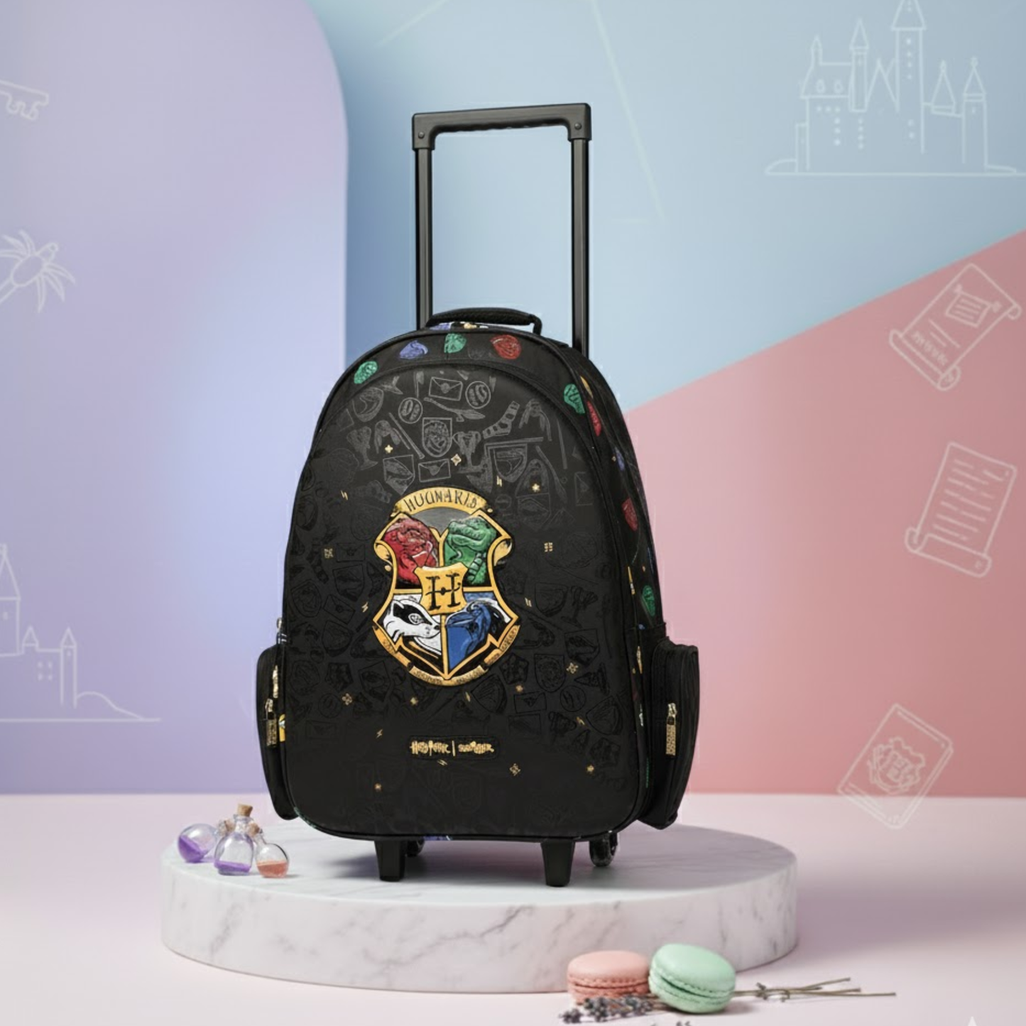 Harry Potter Trolley Bag - 20 inch Smiggles Wheeled Backpack