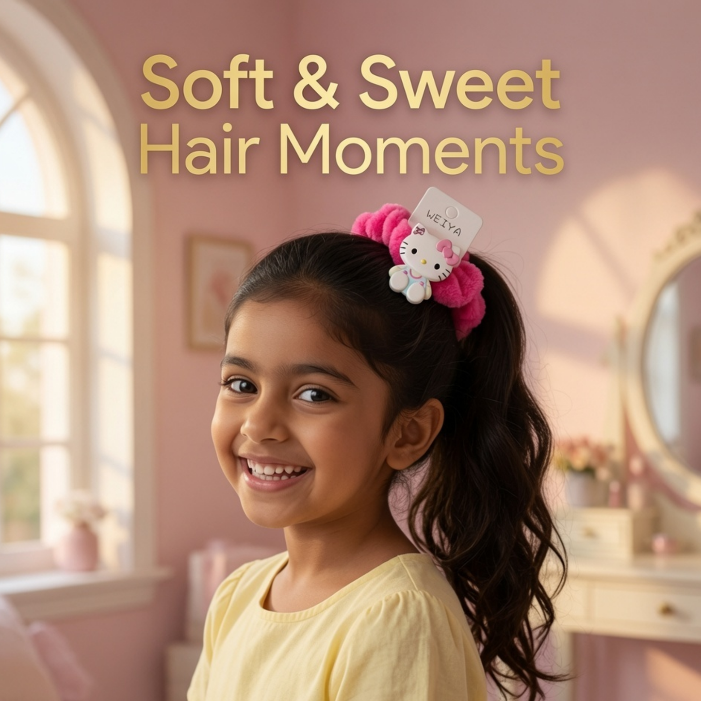 Hello Kitty Fluffy Hair Ties | Set of 2