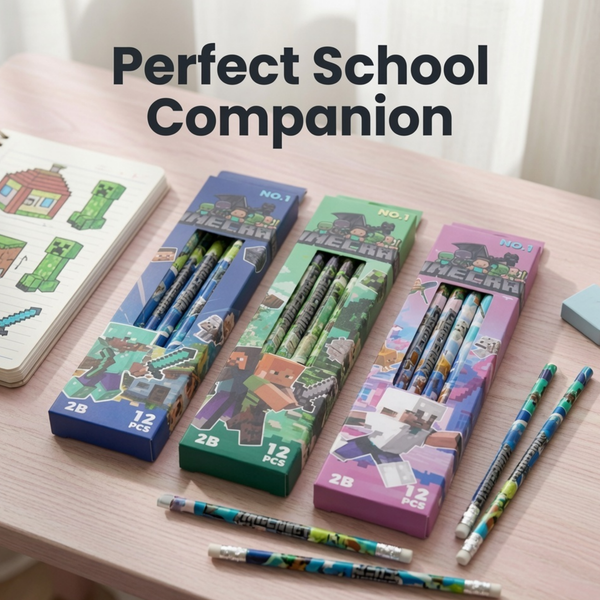 Minecraft 2B Pencil Set (Pack of 12)