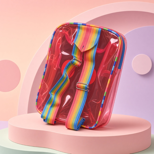 Kids Fun Face Transparent Backpack