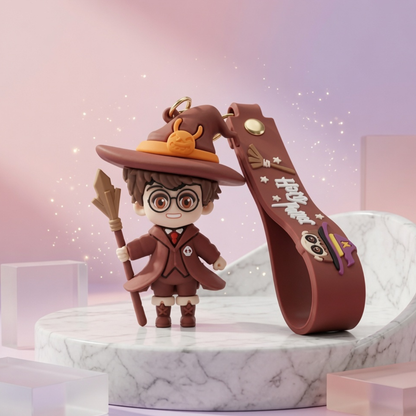 Harrypotter/ Wizard Girl Silicone Bag & Key Ring Accessory
