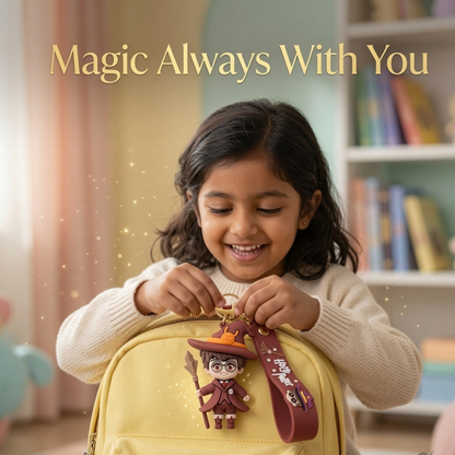 Harrypotter/ Wizard Girl Silicone Bag & Key Ring Accessory