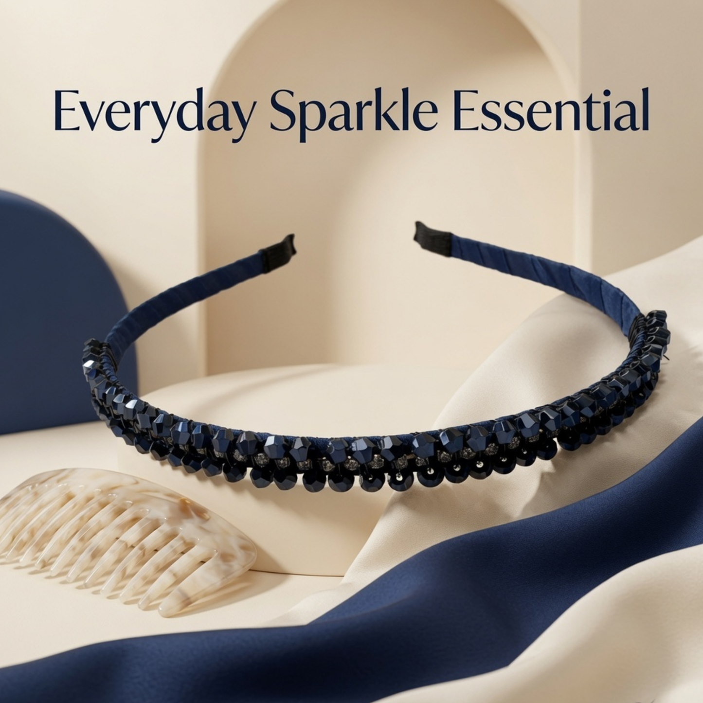 Crystal Beaded Hairband | Rhinestone Alice Band