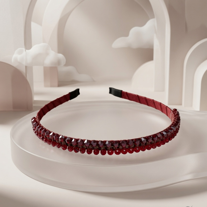 Crystal Beaded Hairband | Rhinestone Alice Band