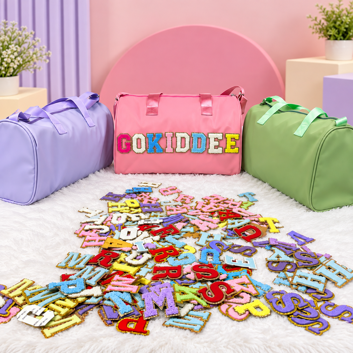Personalised faux leather Duffel Bag