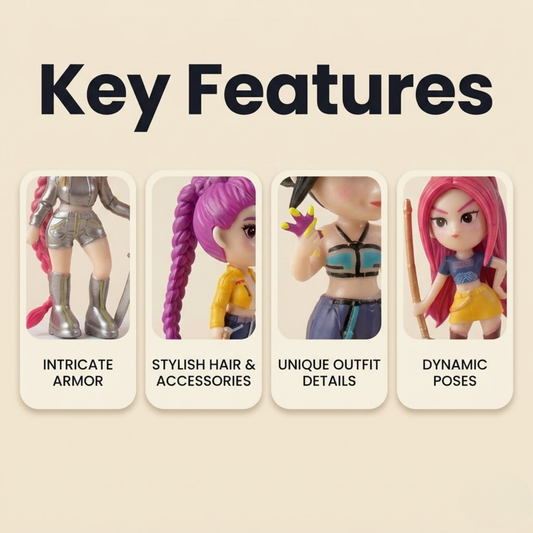 KPOP Style 11 cm Mini action  figurine Dolls Set