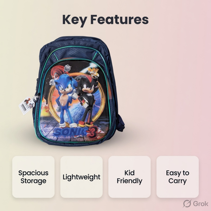 16" Sonic 3 Kids School Backpack