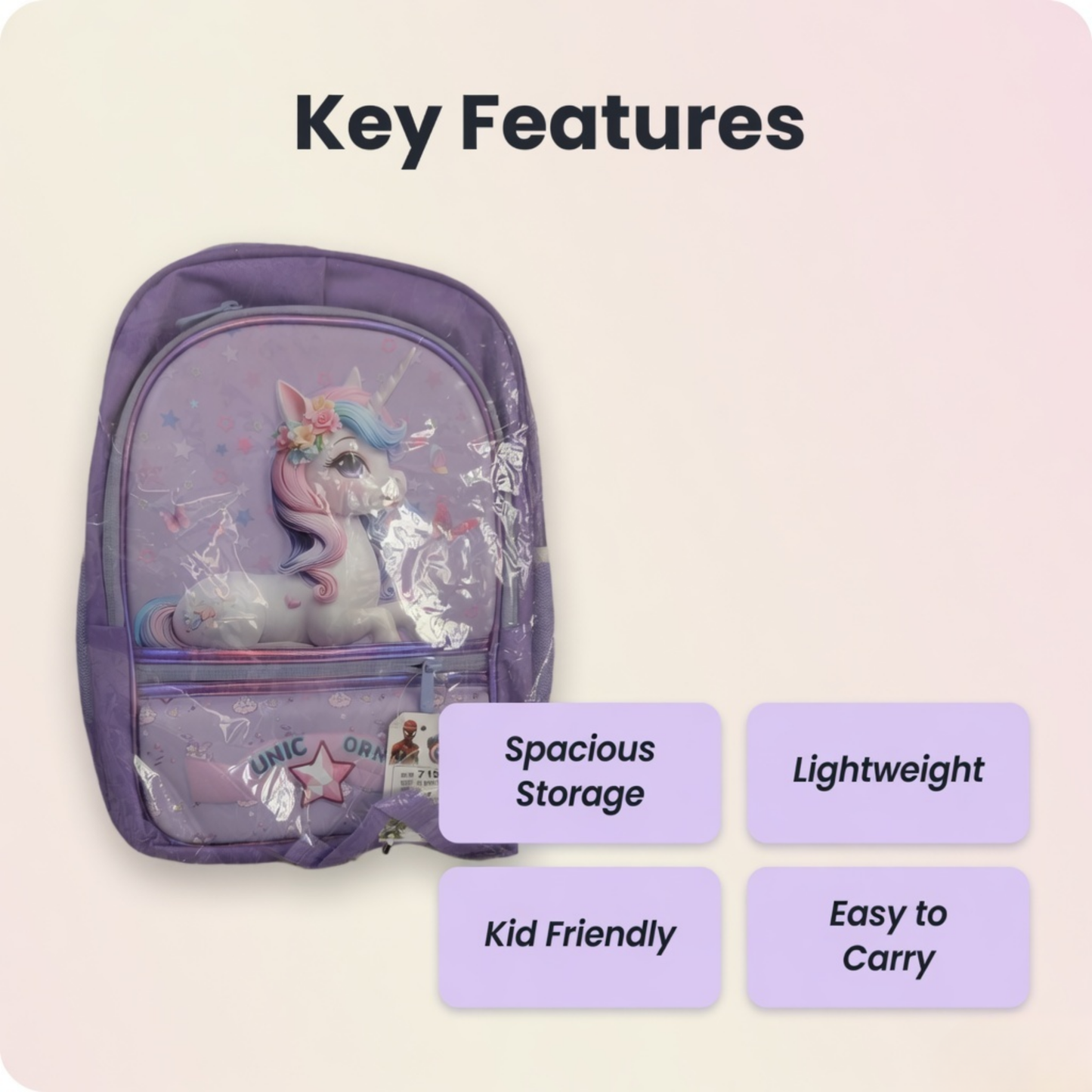 17" Unicorn Lightweight School Backpack