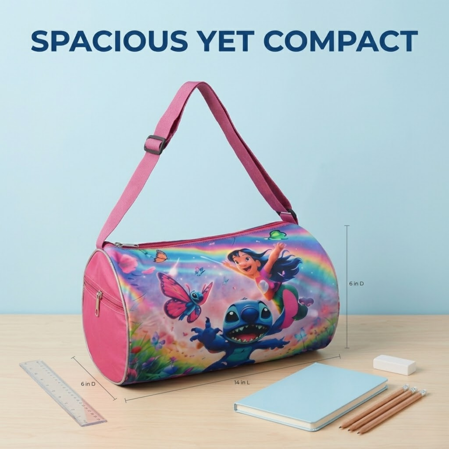 Stitch Duffle Bag for Kids & Girls