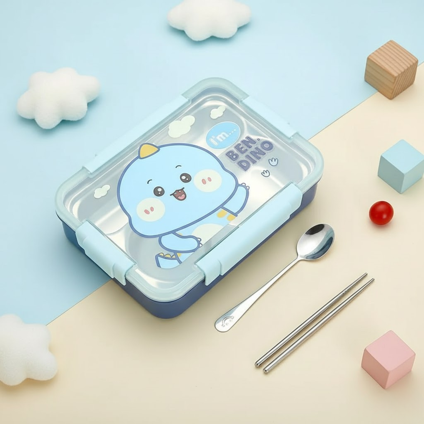 4 Partition Stainless Steel Lunch box 1000+150 ml