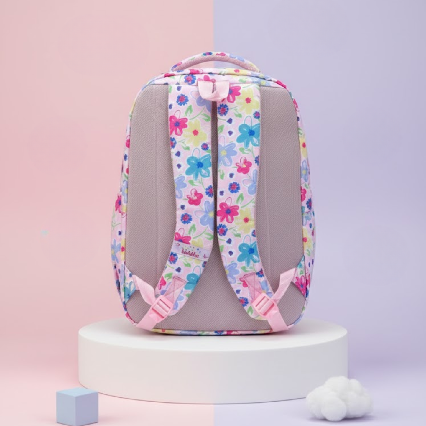 Kids Floral Print School Backpack – Lightweight & Spacious