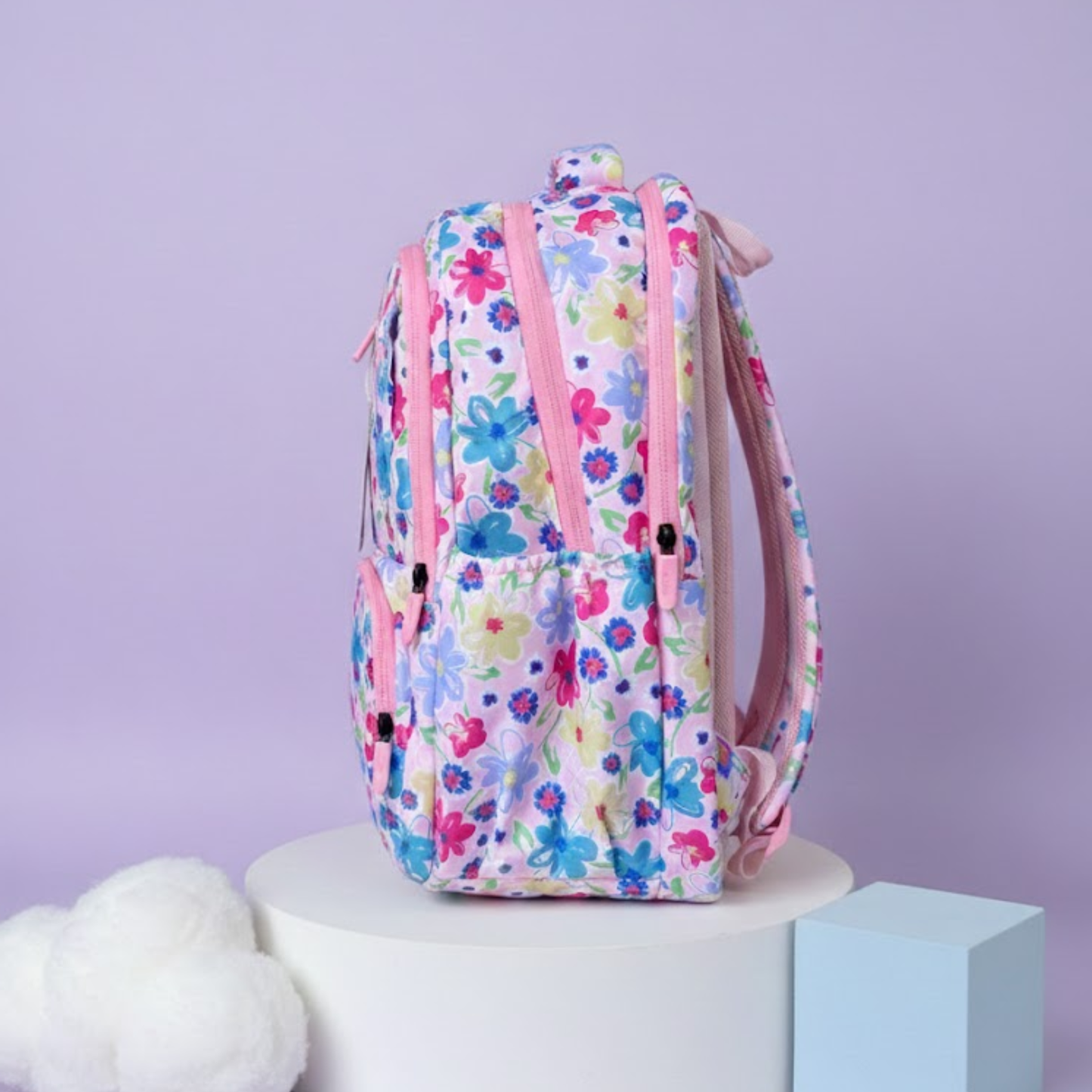 Kids Floral Print School Backpack – Lightweight & Spacious