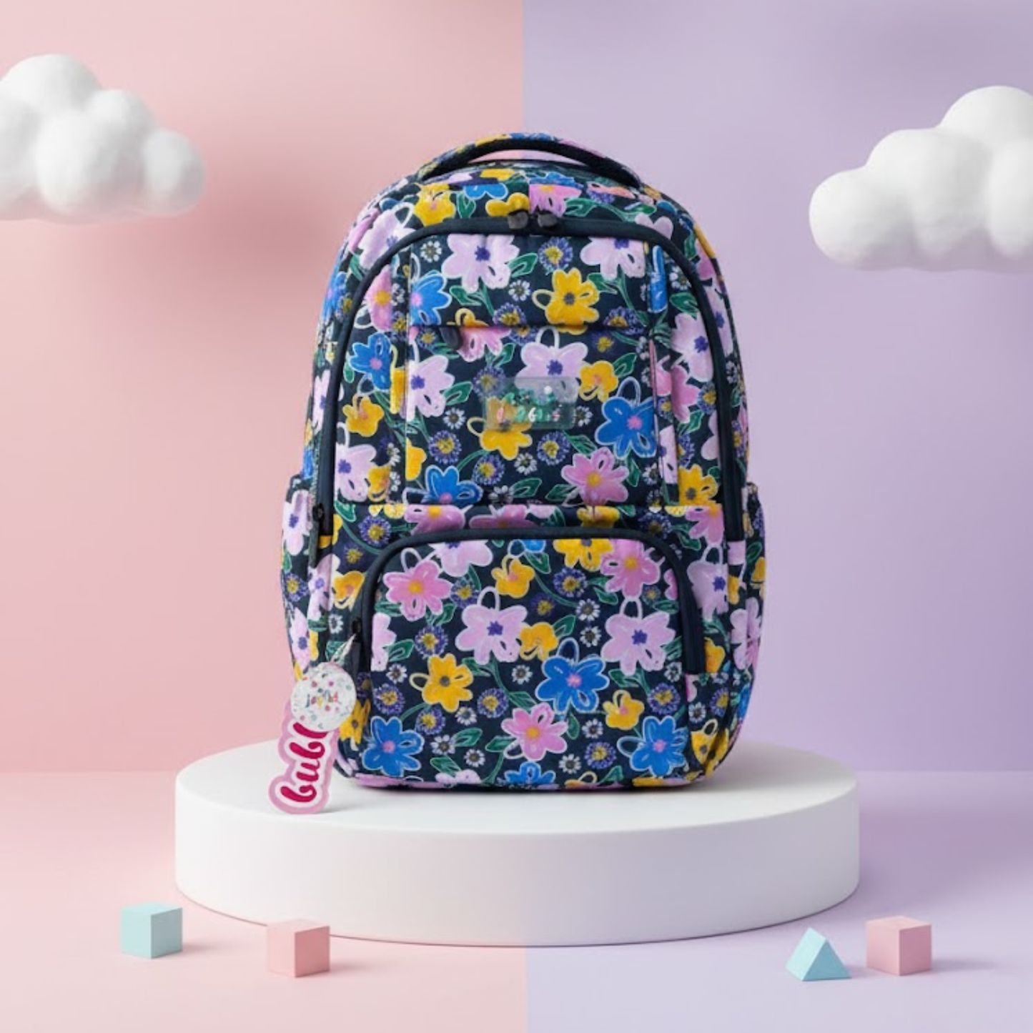 Kids Floral Print School Backpack – Lightweight & Spacious