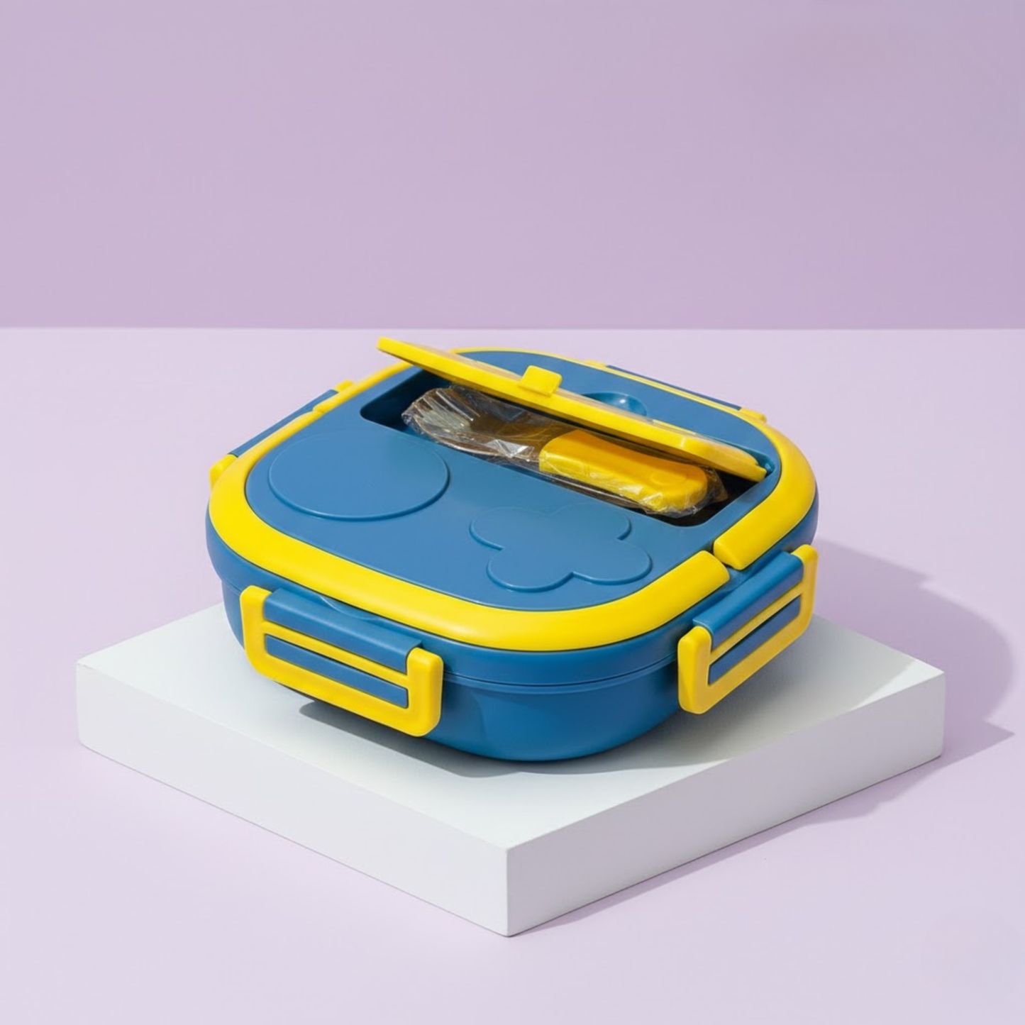 3-Compartment Stainless Steel Lunch Box