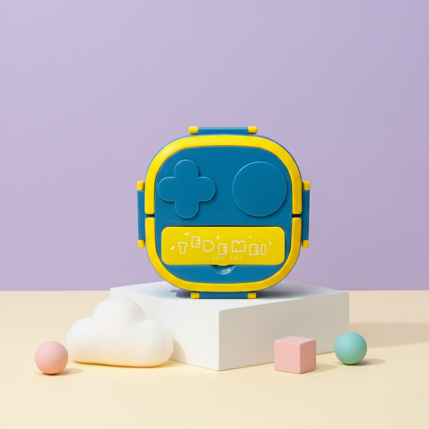 3-Compartment Stainless Steel Lunch Box