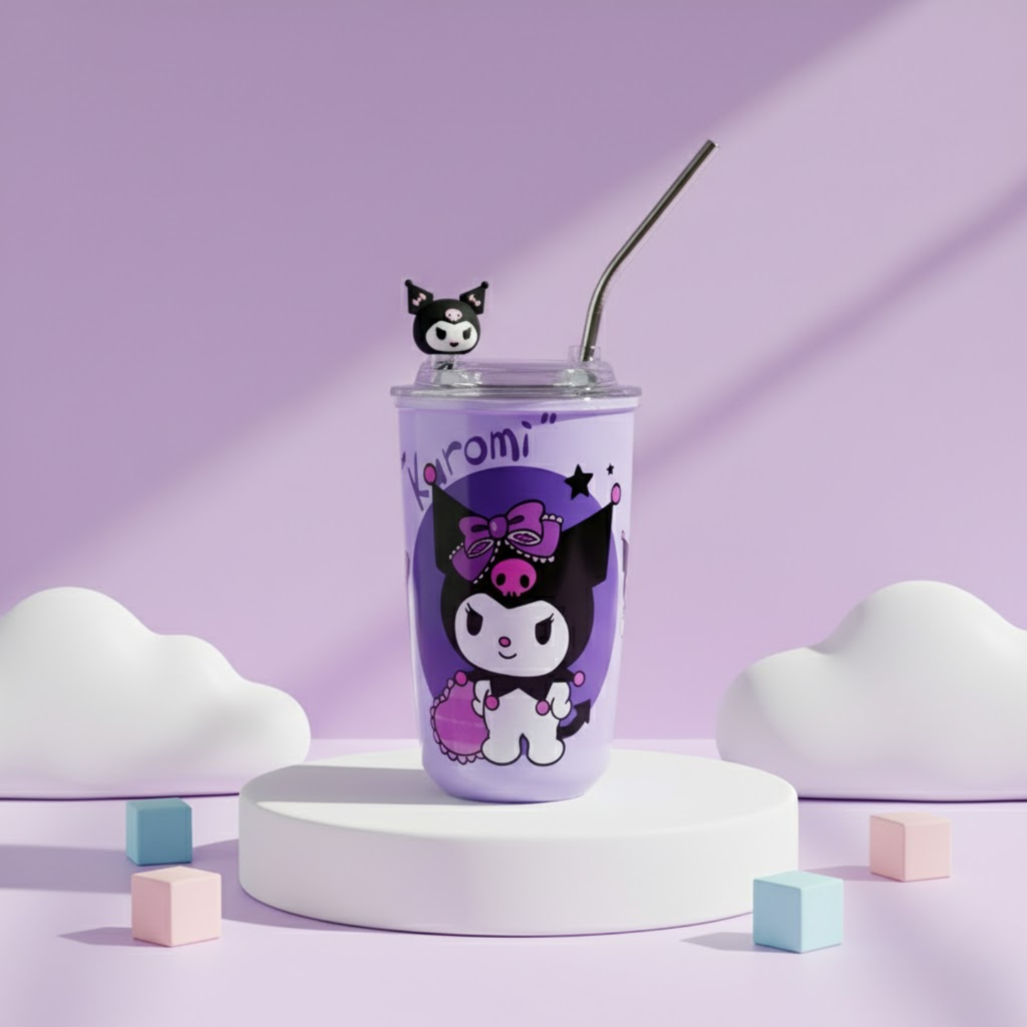 Stainless Steel Sanrio Tumblers with straw -600ml