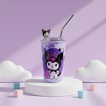 Stainless Steel Sanrio Tumblers with straw -600ml
