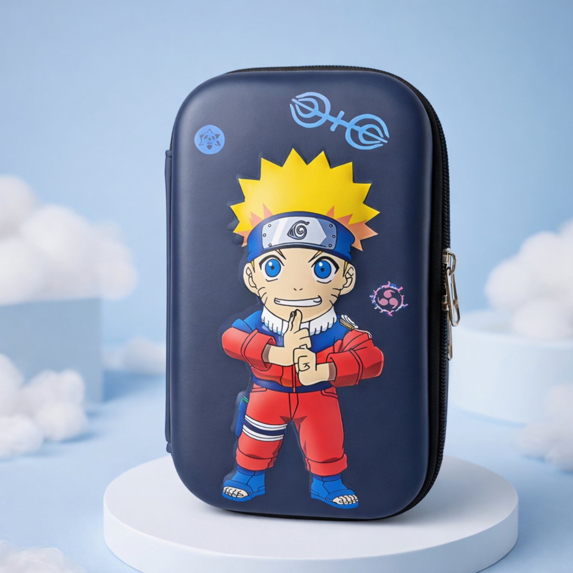 hard case pencil box for kids, colorful cartoon stationery pouch for school, durable kids pencil case
