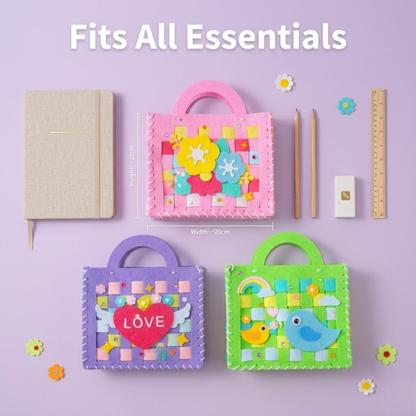 DIY Felt Stitch Handbag Craft Kit for Kids | Creative Sewing Activity Toy