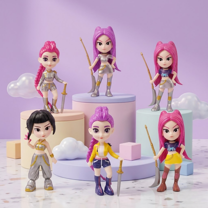 KPOP Style 11 cm Mini action  figurine Dolls Set