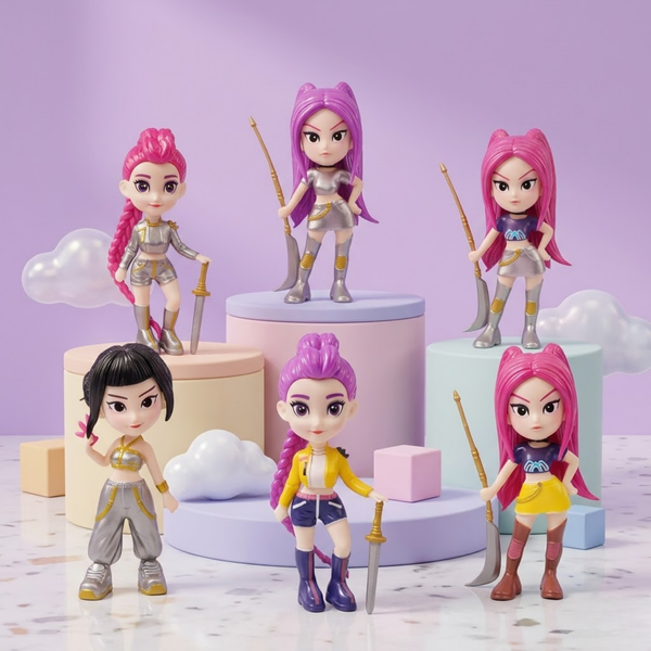 KPOP Style 11 cm Mini action  figurine Dolls Set