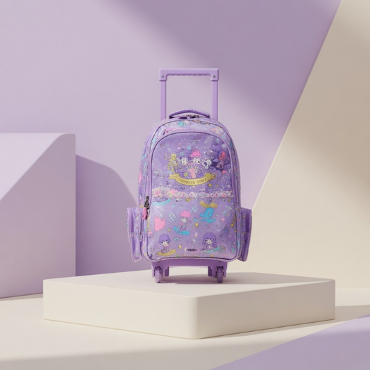 18" Smiggles Harry Potter Girls Trolley School Bag with LED light wheels