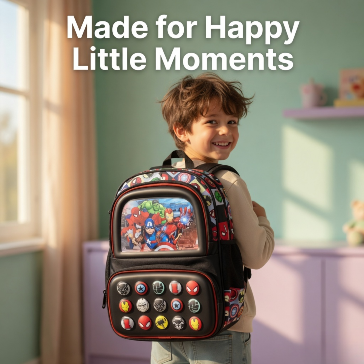 Kids Superhero Avengers School Backpack