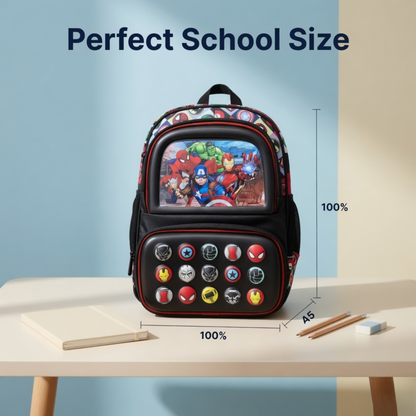 Kids Superhero Avengers School Backpack