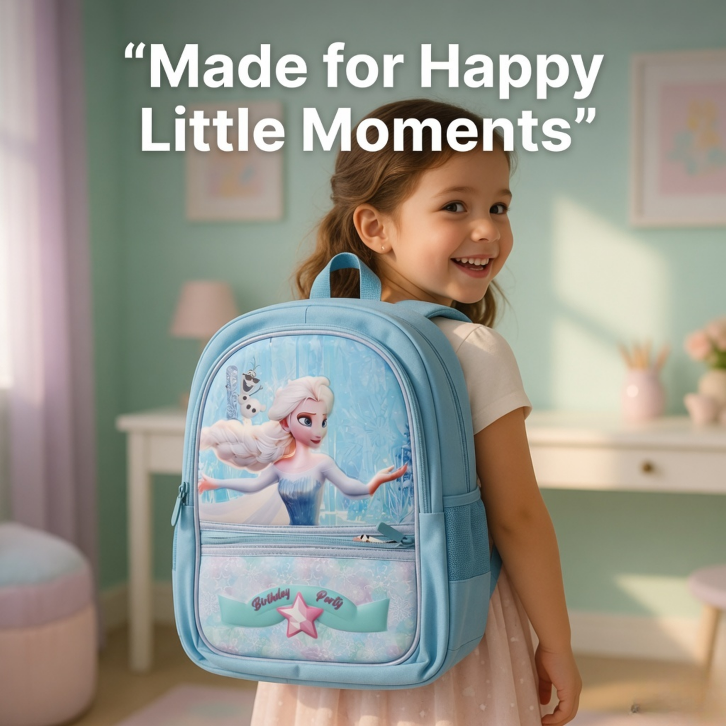 17" Frozen Theme School light weight Backpack for Kids