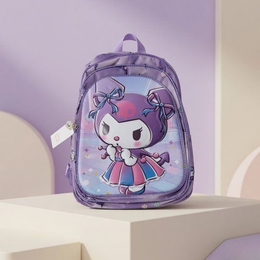 Kuromi Cartoon Kids School Backpack
