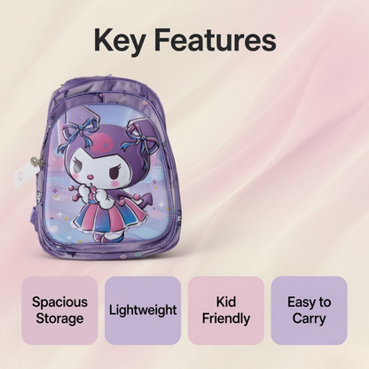 Kuromi Cartoon Kids School Backpack