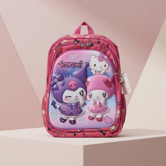 16" Kuromi & Hello Kitty Kids School Backpack