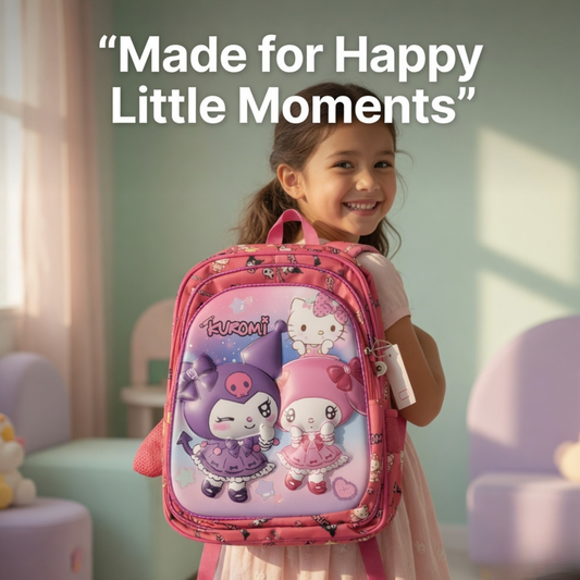 16" Kuromi & Hello Kitty Kids School Backpack