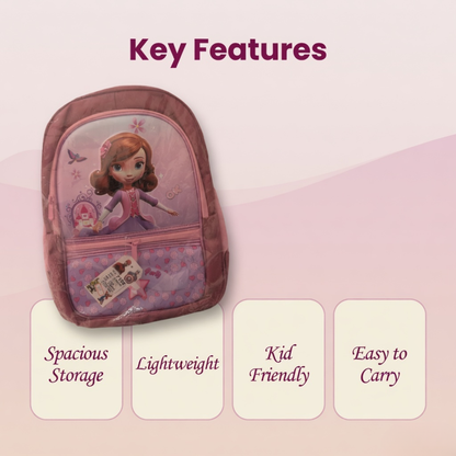 17" Sofia Princess Kids School Backpack