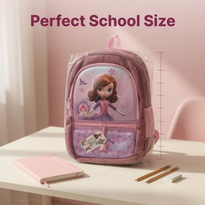17" Sofia Princess Kids School Backpack