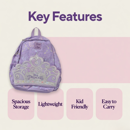 14" Smiggle Princess School bag