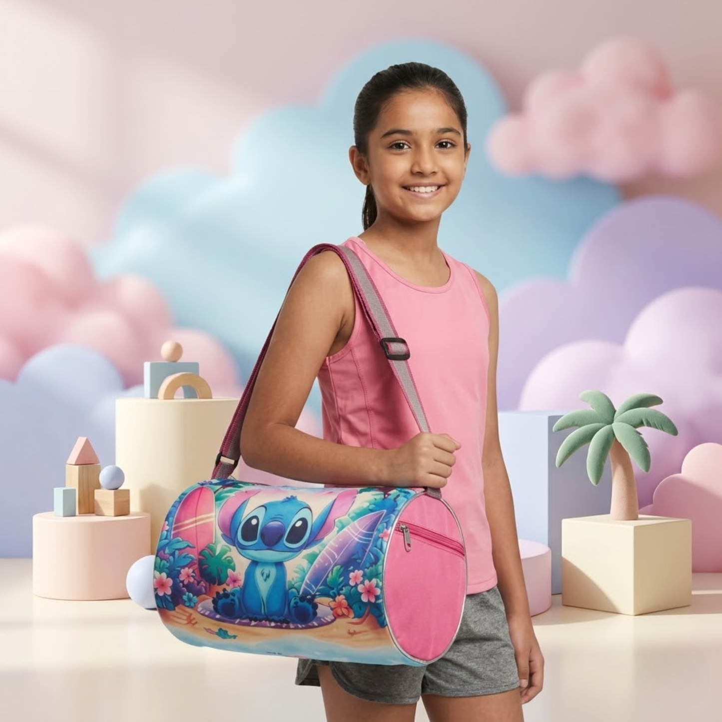 Stitch Duffle Bag for Kids & Girls