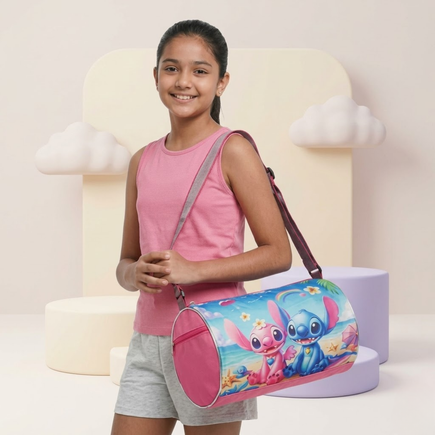 Stitch Duffle Bag for Kids & Girls